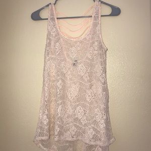 Lace tank top
